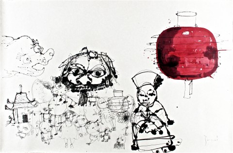 Danilo Bucchi, 46 pagine di taccuino. Lanterne rosse, 2008 - photo Roberta Krasnig