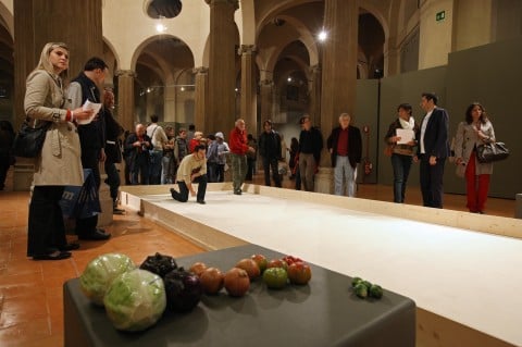 Italo Zuffi, Partita a bocce cn ortaggi - photo Antonio Maniscalco