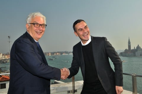 Paolo Baratta (Presidente della Biennale di Venezia) e Massimiliano Gioni (Curatore della 55. Esposizione Internazionale d’Arte – la Biennale di Venezia) - Courtesy la Biennale di Venezia - photo Giorgio Zucchiatti