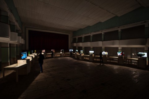 Nedko Solakov - Paintings with No Texts and I Want Back Home (said the big frog) - veduta della mostra presso la Galleria Continua, San Gimignano 2013