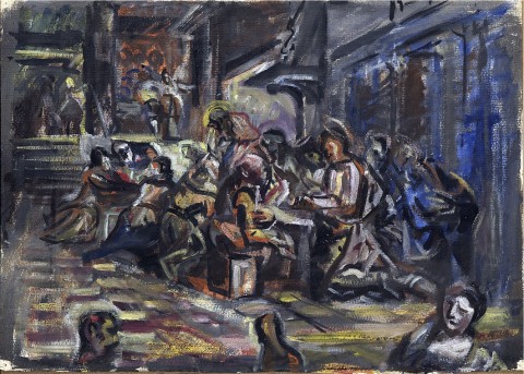 Emilio Vedova, Interpretazione dal Tintoretto (Ultima cena), 1938 - Fondazione di Venezia