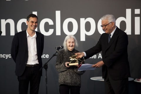 Massimiliano Gioni, Paolo Baratta e Marisa Merz - photo Italo Rondinella