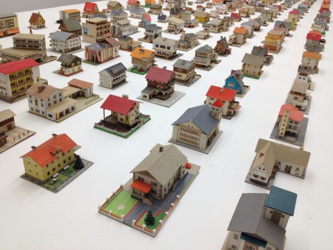 Biennale di Venezia 2013 - Palazzo delle Esposizioni - Oliver Croy & Oliver Elser, The 387 Houses of Peter Fritz (1916–1992), Insurance Clerk from Vienna, 1993–2008