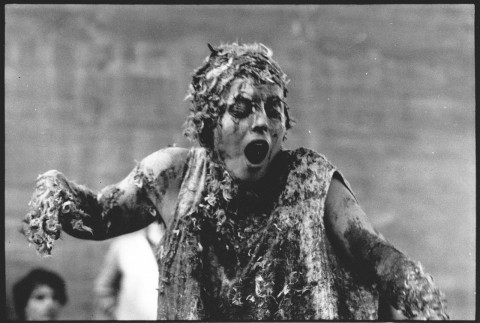 Otto Muehl a Trieste, 1978, foto di Mario Sillani