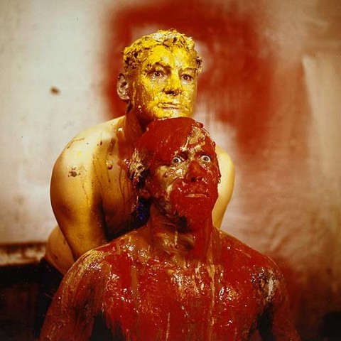 Otto Muehl in una delle sue performance