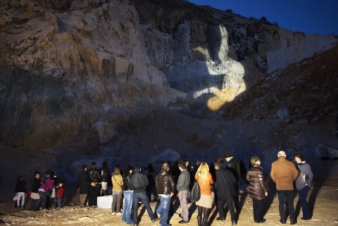 Santiago Morilla - Index falls - performance - photo Daniele Morini