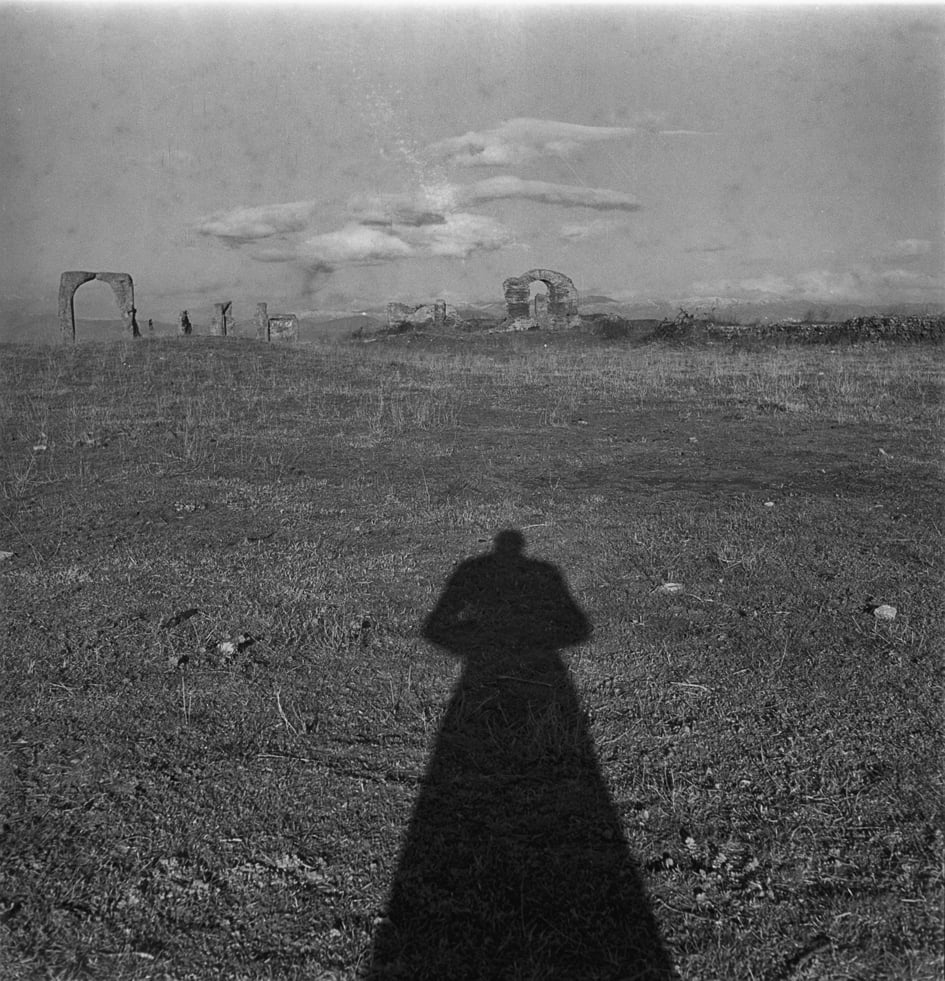 Milton Gendel, Self-Portrait, Via Appia, Rome, 1950