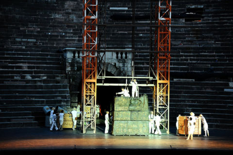 L’Aida della Fura dels Baus all’Arena di Verona - photo di Antonella Anti