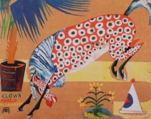 Amadeo de Souza-Cardoso - Senza Titolo (Clown, Cavallo, Salamandra), 1911-1912 circa