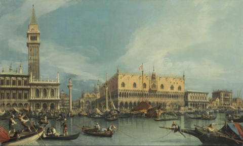 Canaletto - Il Molo, Venezia, dal Bacino di San Marco