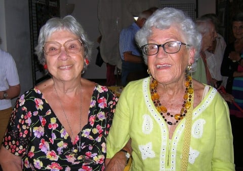 Rossana Bossaglia (a sinistra) con Clemen Parrocchetti