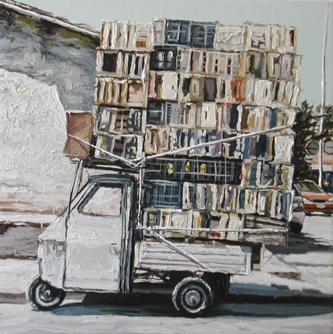 Andrea Di Marco, Apeinbilico, 2006, cm 55 x 55