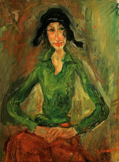 Chaïm Soutine, Donna in verde, 1919 ca.