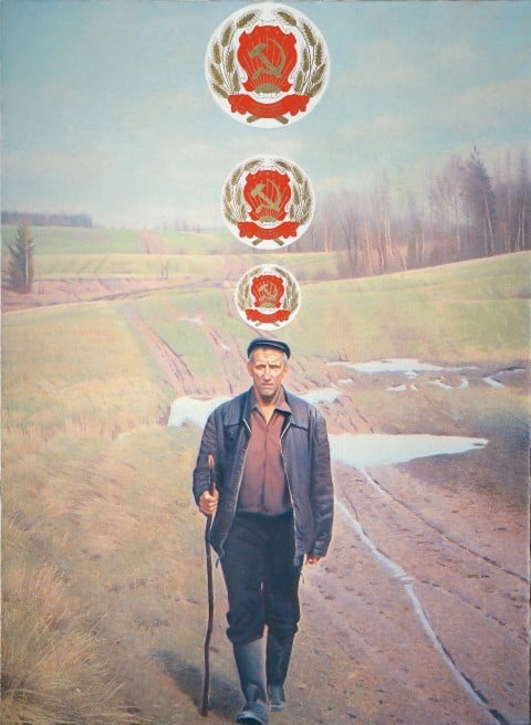 Erik Bulatov, Wanderer, 1990-2003 - Collection E. and V. Semenikhin, Moscow 