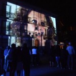 Elisa Laraia, The Future of the Country, intervento multimediale sulla facciata di Palazzo Forastiere, piazza Umberto I, Latronico, 2010