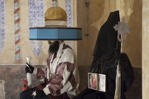 Luigi Presicce, Le Tre Cupole e la Torre delle Lingue, Gagliano del Capo, 27 luglio 2013, performance