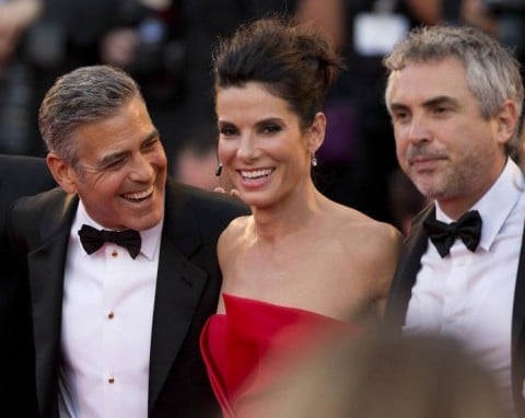 70° Festival del Cinema di Venezia, George Clooney, Sandra Bullock e  Alfonso Cuarón sul red carpet
