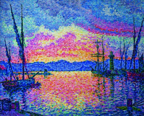 Paul Signac, Le Port (Soir). Couchant rouge (Saint-Tropez), 1906, Chicago, The Robert B. Mayer Family Collection ©Photo Michael Tropea, Chicago 