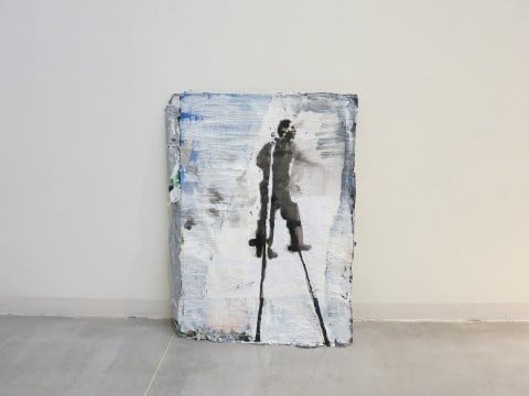Aldo van den Broek - Passato strappato - veduta della mostra presso Manuela Klerkx Temporary Gallery, Milano 2013 