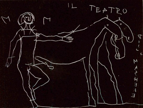 Una delle incisioni de Il Teatro delle Maschere