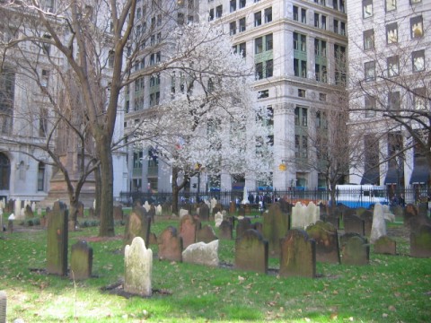 Il cimitero della Trinity Church, in quel di Manhattan