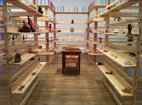 Meshac Gaba - Museum of Contemporary African Art - veduta della mostra presso la Tate Modern, Londra 2013 