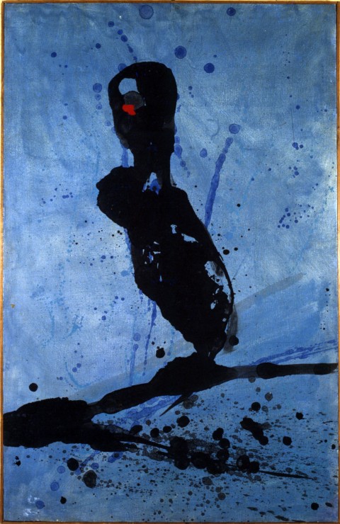 Enrico Baj, Figura atomica, 1951, olio su tela, 100x70 cm