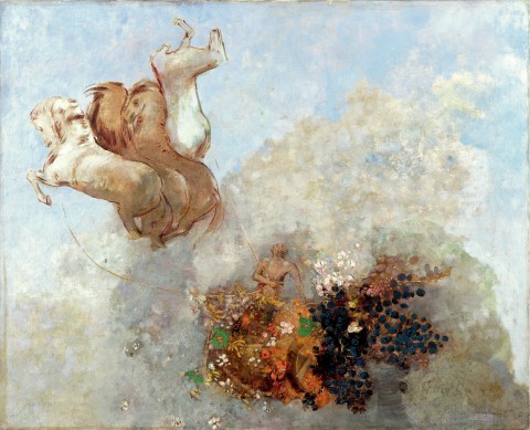 Odilon Redon, Quadriga. Il carro di Apollo, 1909 ca. - Collezione privata