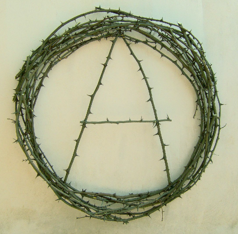 Alfonso Leto, Monogramma, 2007, rovi intrecciati