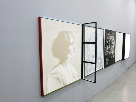 Matthias Bitzer - Amherst/Ether/Field - veduta della mostra presso la Galleria Francesca Minini, Milano 2013
