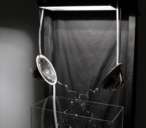 Matteo Maino, 24 times per second truth, speakers, cassa in plexiglas, 2013