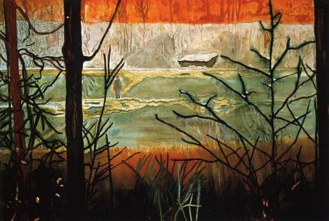 Peter Doig, Almost Grown, 2000, olio su tela, 200 x 295cm
