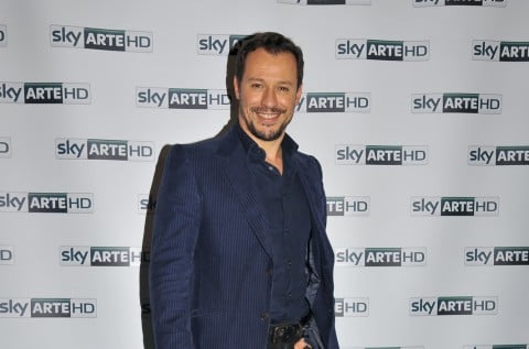 Stefano Accorsi al party di Sky Arte HD - credit Antinori