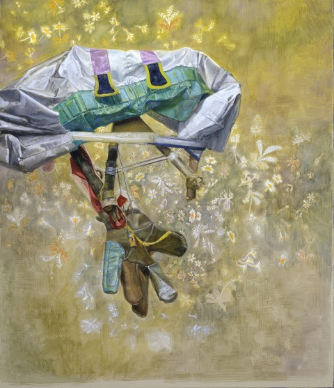 Pierpaolo Campanini, Untitled, 2005, gouache su tela cm. 70 x 60 - courtesy l’artista e kaufmann repetto, Milano