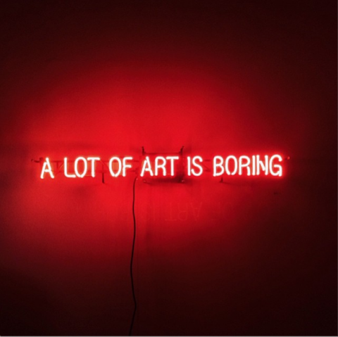 Steven Dobbin, A lot of art is boring