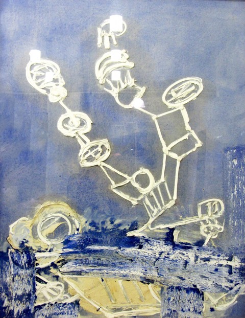 Pinot Gallizio, Lichene spregiudicato, 1961, tecnica mista