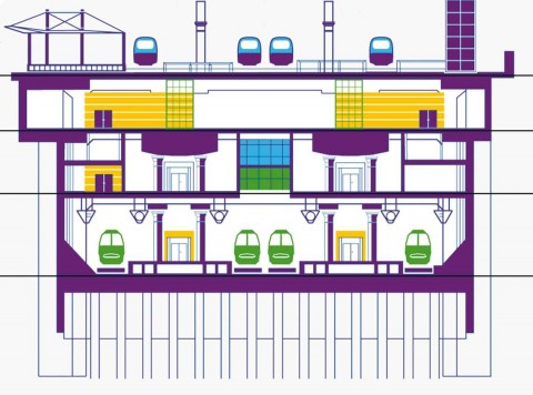 Stazione Alta Velocità di Bologna - sezioni