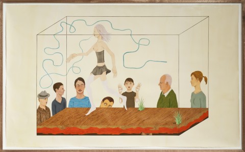 Ed Templeton, Suggestion, 2013, acrilico su carta