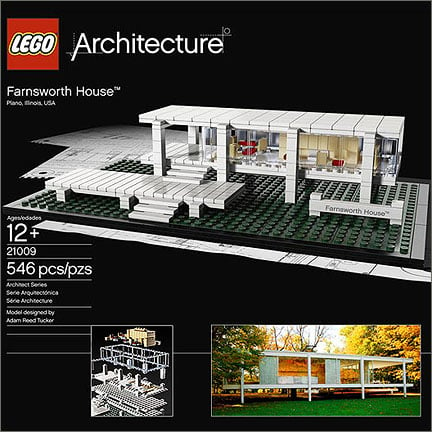 Pubblicità del modello Lego di Casa Farnsworth