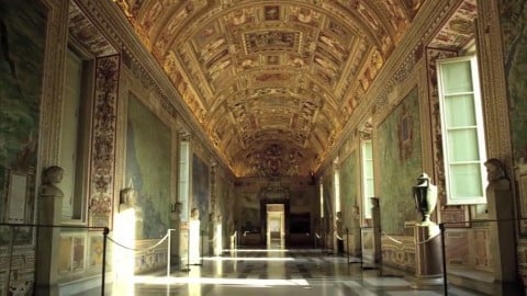 Nelle sale dei Musei Vaticani