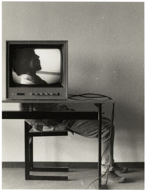 Ernst Caramelle, Video–Landscape, 1974, documentazione della videoinstallazione © Generali Foundation