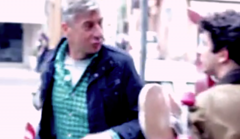 Cattelan compare nel video con i Soliti Idioti
