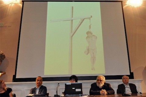 Il Cristo impiccato di Cattelan