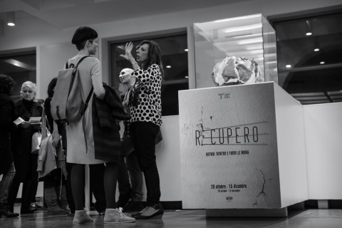 Recupero. Artwo: dentro e fuori le mura - veduta della mostra presso il Triennale DesignCafé, Milano 2013 - photo Francesco Quinzi