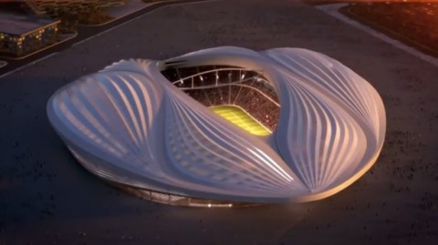 Il progetto del nuovo Al-Wakrah Stadium, in Qatar