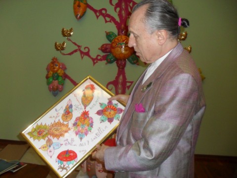 Opera di Luigi Ontani in progress , GAM, Torino, 2013