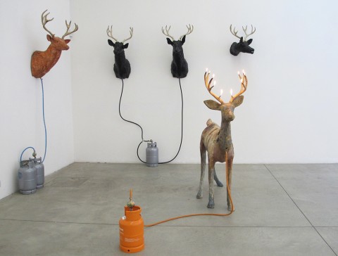 Dennis Oppenheim, Untitled (Deer)(1990)