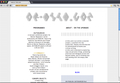 or-bits.com index page