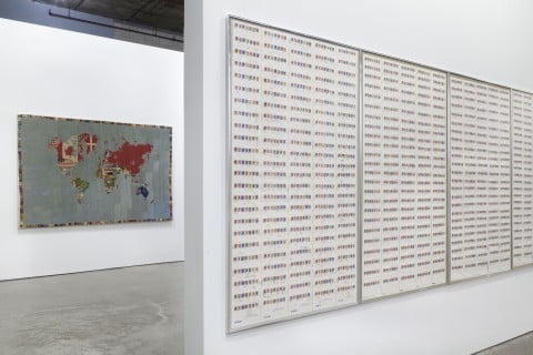 Alighiero e Boetti - veduta della mostra presso il Dia Beacon - photo Cathy Carver - Courtesy Dia Art Foundation, New York