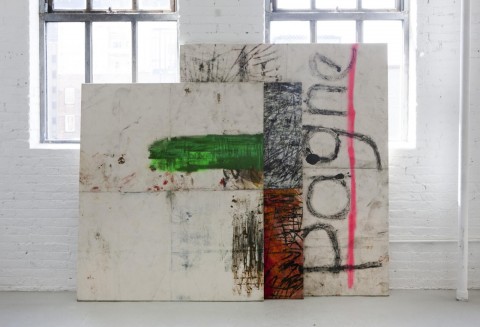 Oscar Murillo, Untitled (Stack Paintings), 2012
